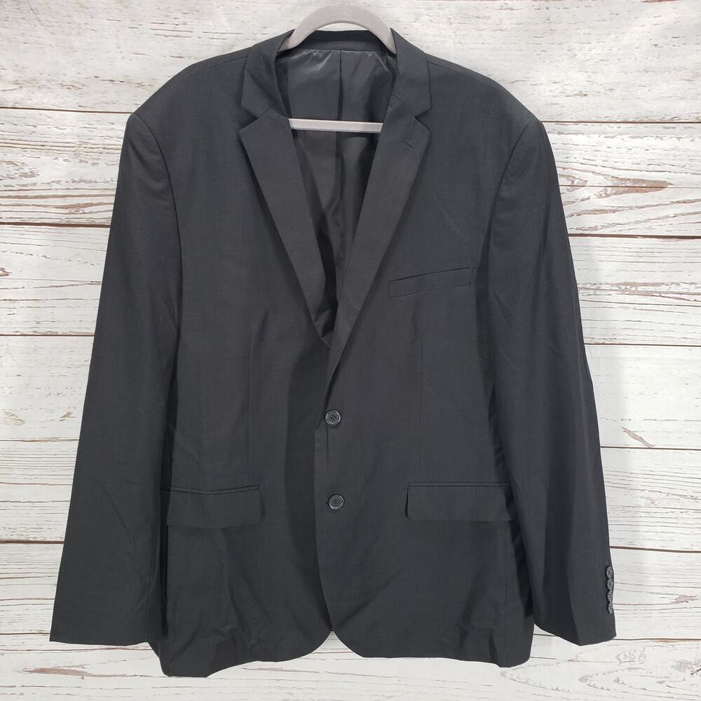 Alain Dupetit Men's Charcoal 2 Button Sportscoat Blazer Jacket Size 50R